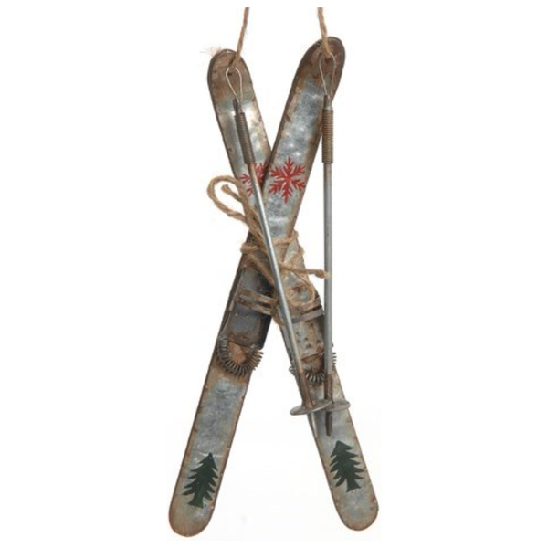 Antique Skis Ornament