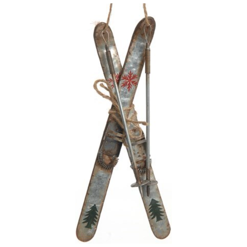 Antique Skis Ornament