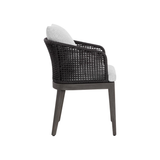 Capri Dining Armchair in Smoke Grey