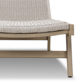 Delano Outdoor Chaise in Washed Brown