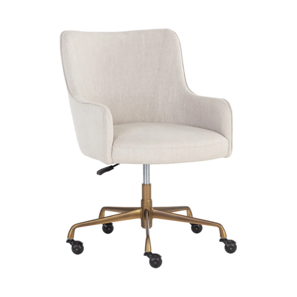 Franklin Office Chair in Beige Linen