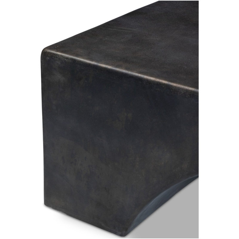 Palumbo Outdoor Coffee Table in Distressed Bronze