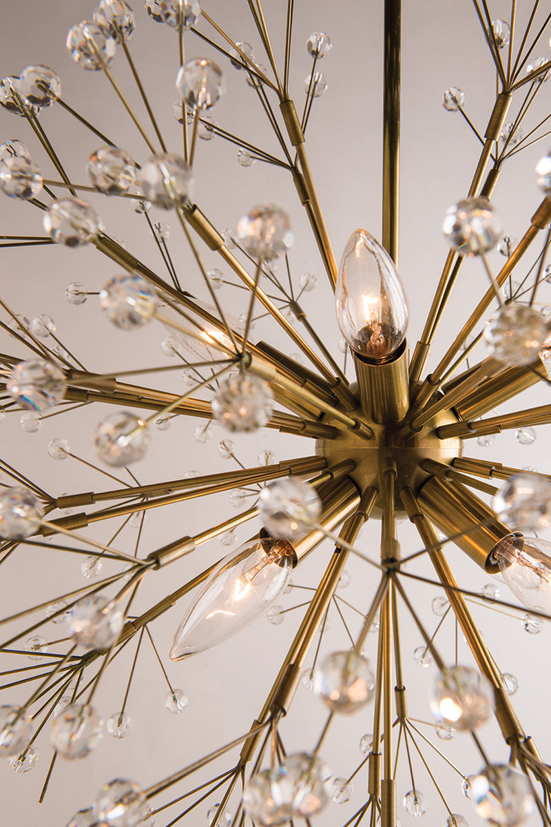 Dunkirk Chandelier - Aged Brass