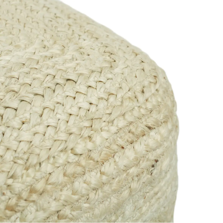 Saba Square Pouf in Pristine