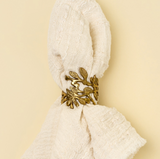 Winterberry Brass Napkin Ring