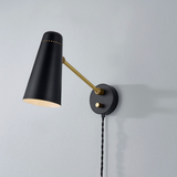 Alex Plug in Sconce in Black