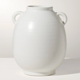 Capri Double Handle Vase in White