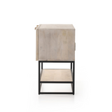 Kelby Small Media Console in Light Wash