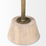Maxwell End Table in Light/Gold