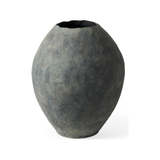 Gobi Grey Ceramic Oval Vase