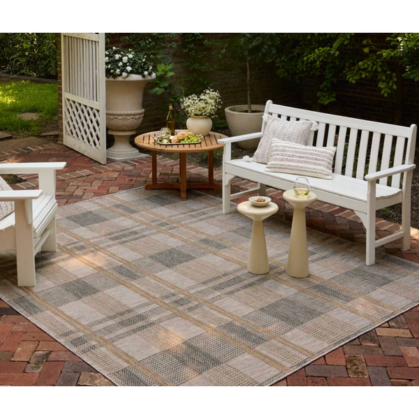 Birch Rug in Bone / Gold