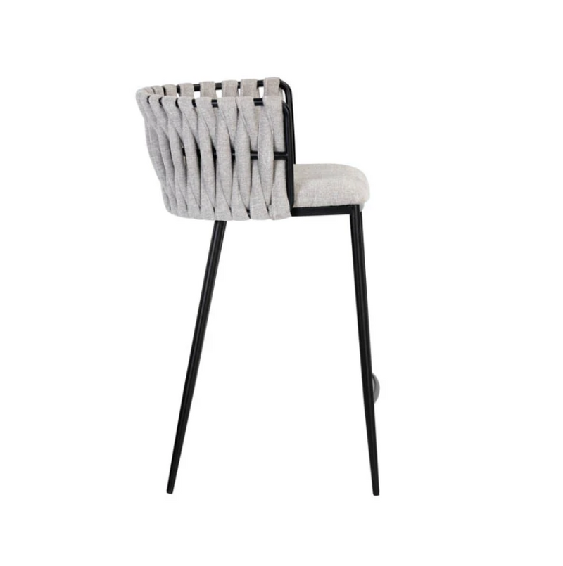 Sarai Counter Stool in Heather Grey