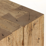 Abaso Console Table in Rustic Ash Oyster