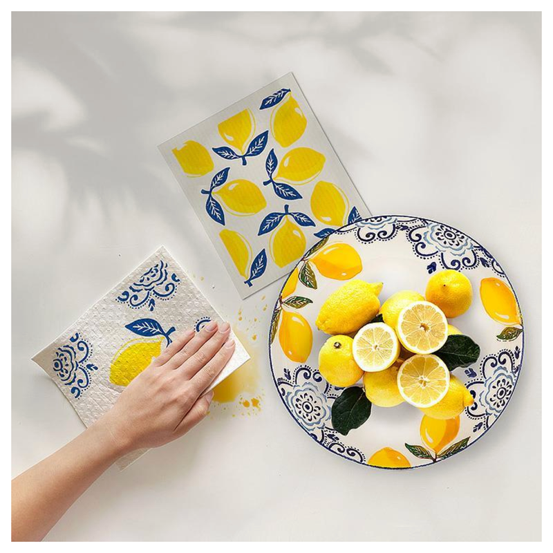 Sorrento Lemon Dishcloths