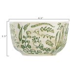 Embossed Botanical Bowl