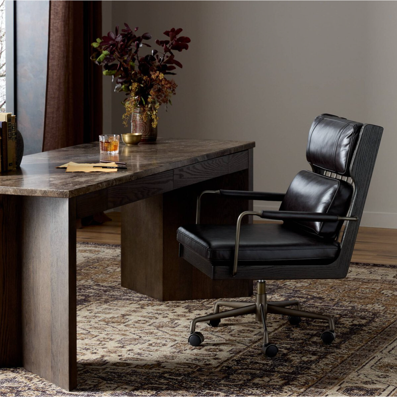 Ludvig Desk Chair in Sonoma Black