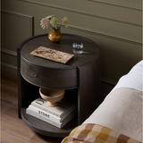Bode Nightstand in Smoked Black Veneer