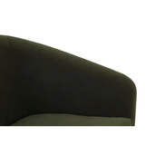 Oscy Swivel Chair in Dark Green