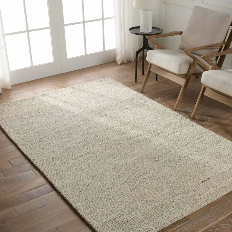 Navarra Burch Rug in Antique White/Silver Cloud