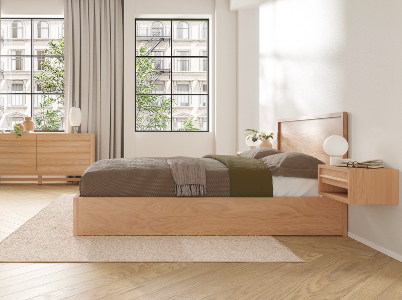 Marcel Lift Storage Bed - Oak