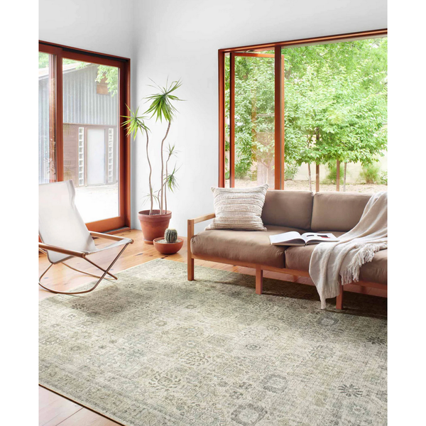 Skye Rug in Natural/Sage