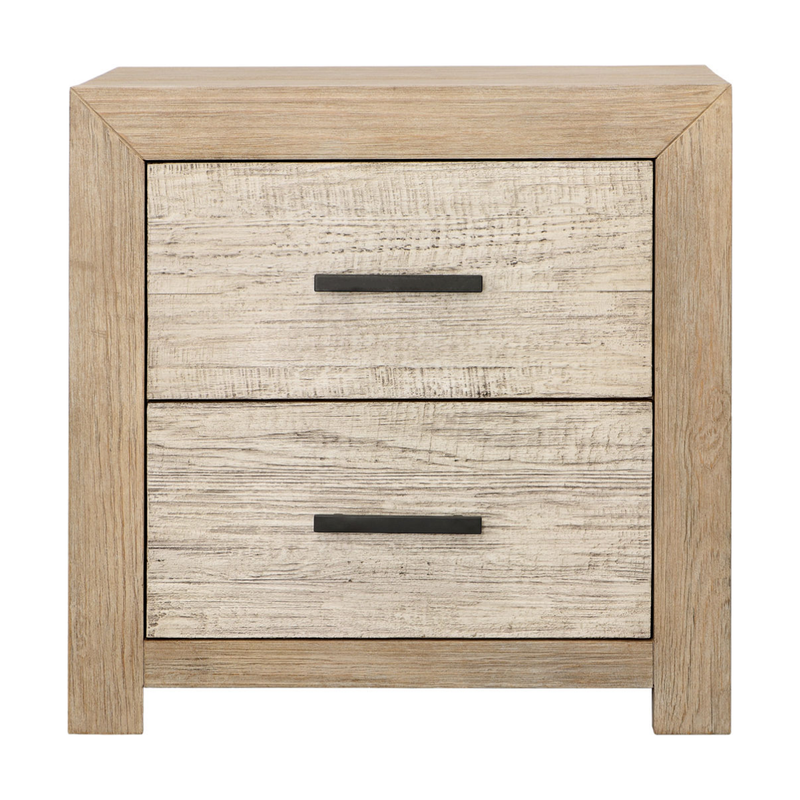 Roux Nightstand Double Drawer