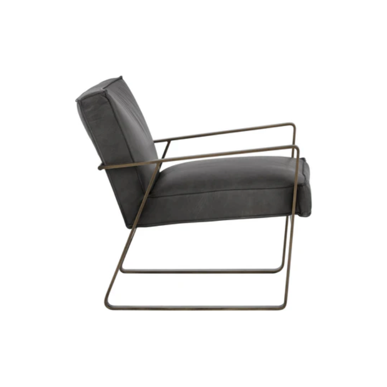 Kristoffer Lounge Chair in Steel Grey