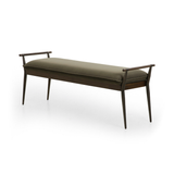 Charlotte Bench in Modern Velvet Loden