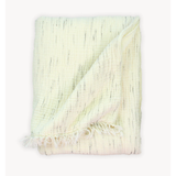 Sketched Crinkle Fleece Lined Throw in Natural/Grey Slub