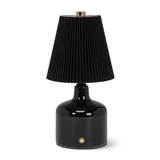 Pleated Shade LED Ceramic Lamp
