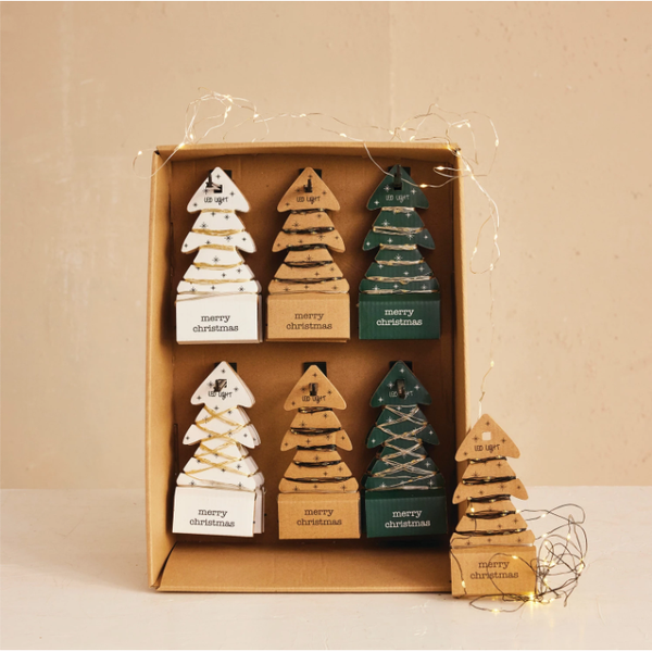 LED String Lights on Tree Cards
