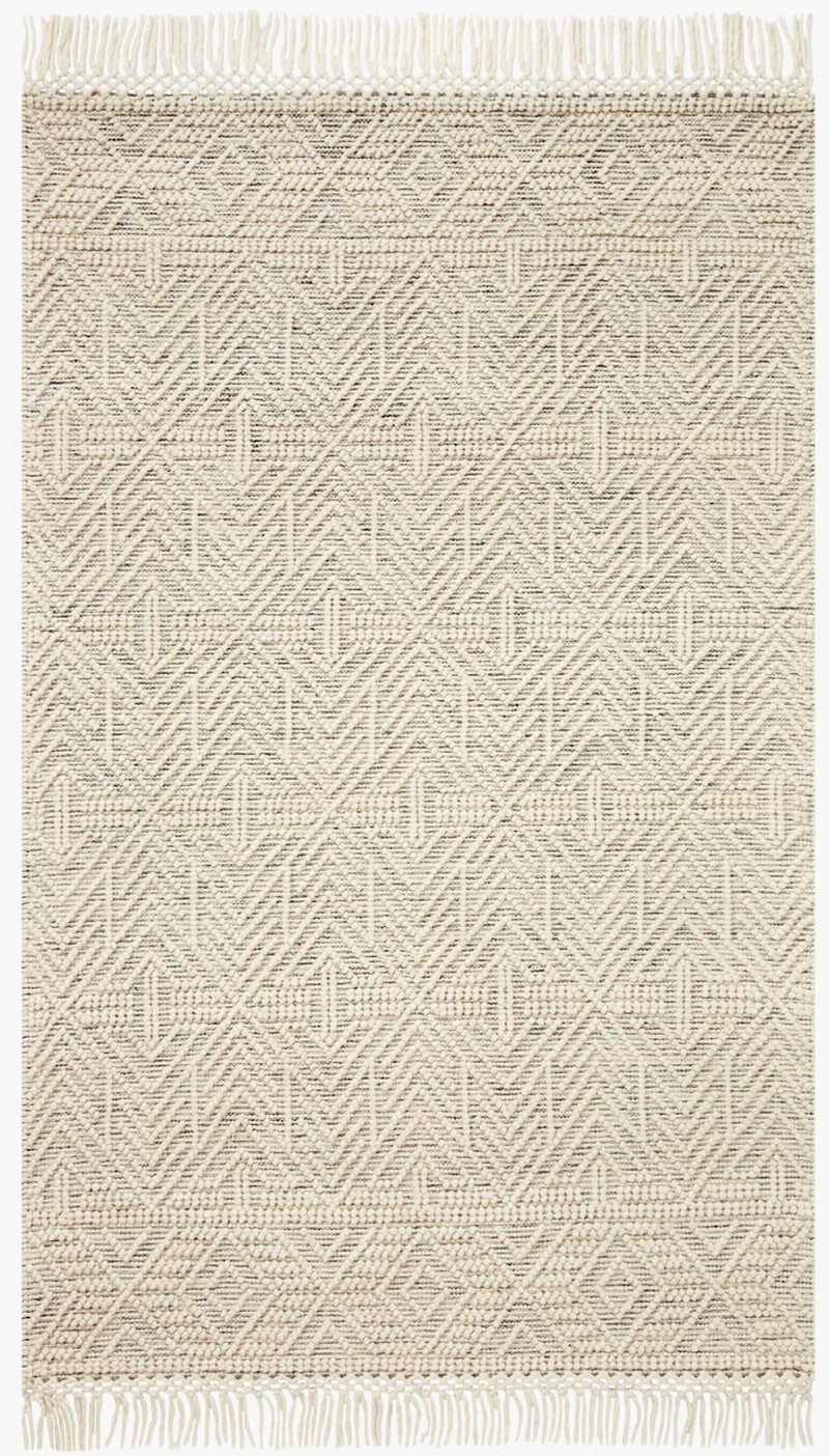 Noelle Area Rug in Ivory/Black