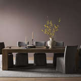 Abaso Dining Table in Rustic Oak