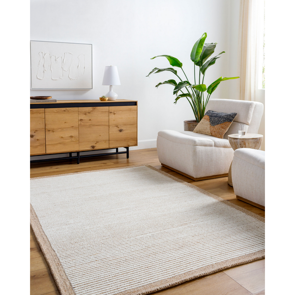 Las Palmas Rug in Tan/ White