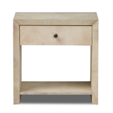 Dolly Nightstand in Natural Taupe Vellum