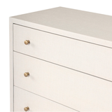 Fiona 6 Drawer Dresser in Ivory Painted Raffia