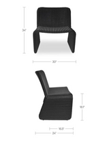 Ella Outdoor Chair in Charcoal