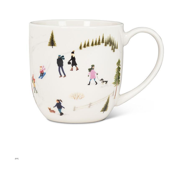 Outdoor Village Belly Mug