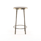 Westwood Stool in Hammered Aged Brass