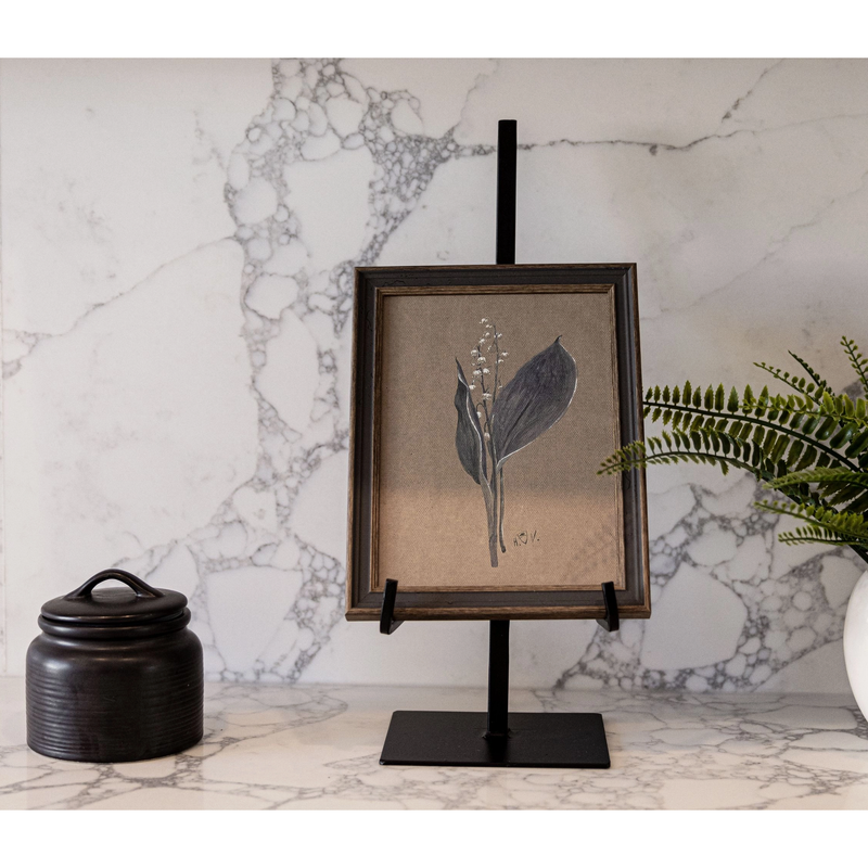 Black Iron Easel Stand