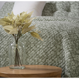 Maggie Green Flowered Quilt