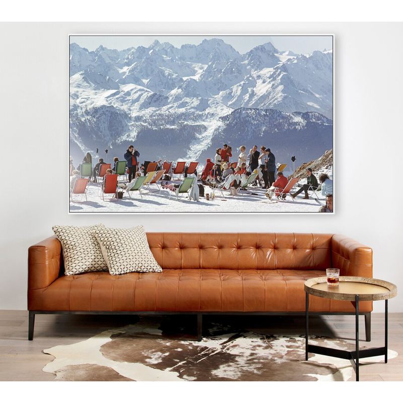 Lounging In Verbier by Slim Aarons
