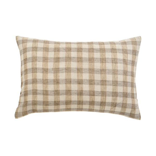 Cape Check Linen Cushion