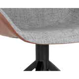 Mccoy Swivel Dining Chair in Cinnamon/November