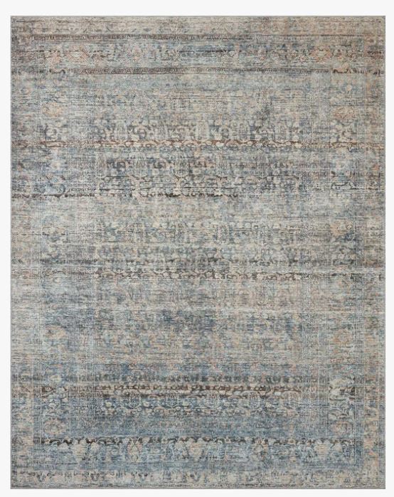 Billie Area Rug - Denim/Blush