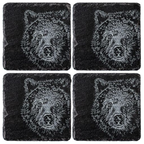 Slate Bear Coasters