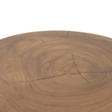 Jovie Outdoor End Table in Natural Teak