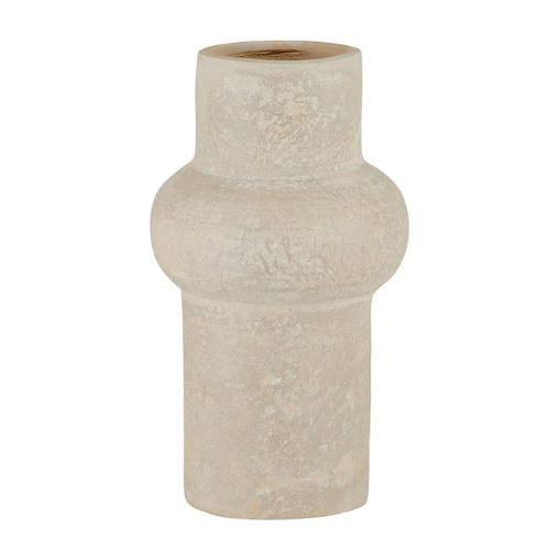 Natural Paper Mache Vase - Small