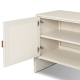 Cressida Media Console in Ivory