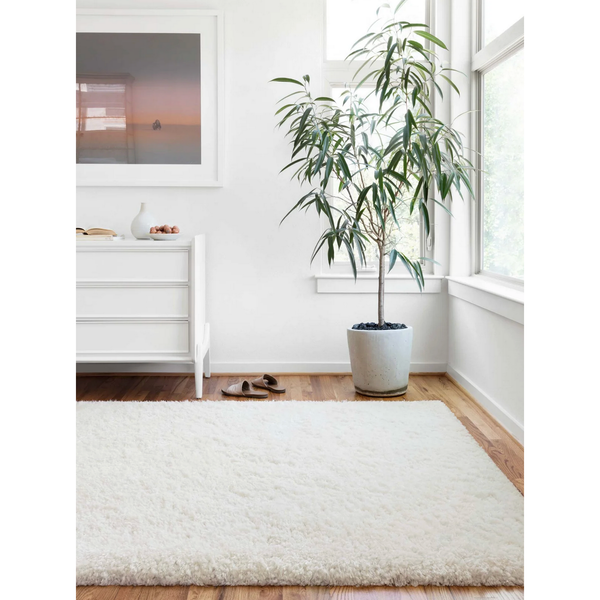 Mila Shag Rug in White